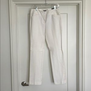 NWT Ann Taylor Signature Slim Leg white pants